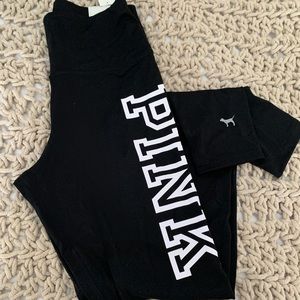 NWT high waist PINK leggings